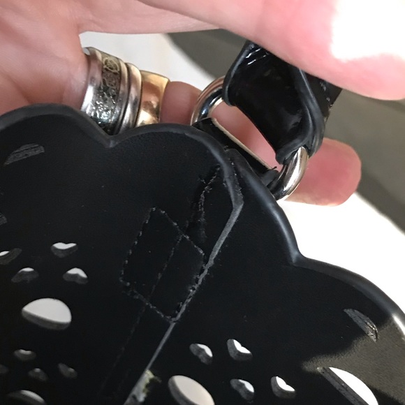 Faux Patent Leather Bucket Bag - Picture 2 of 8